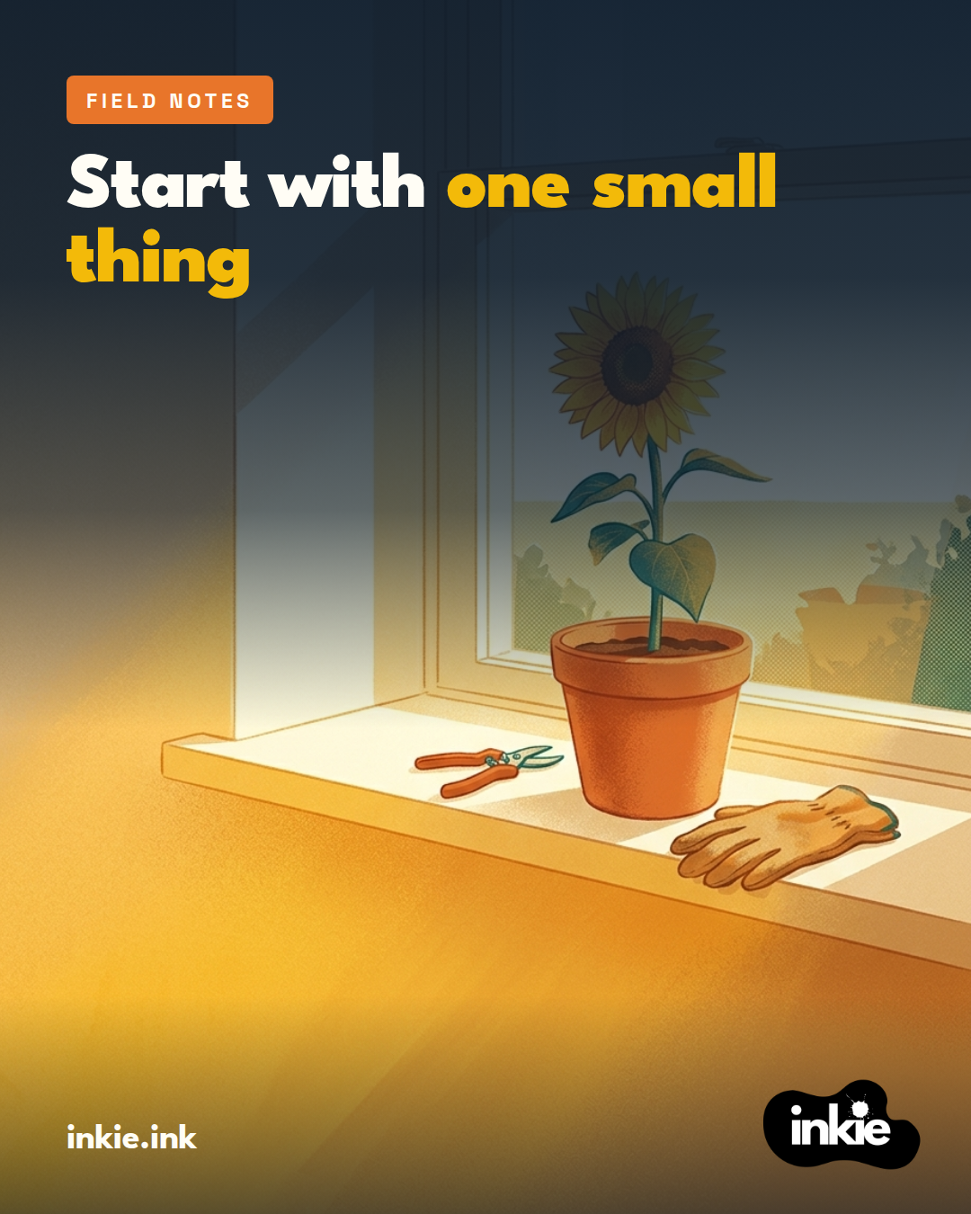 Field notes on starting small.

Marketing that runs without you can feel like a 