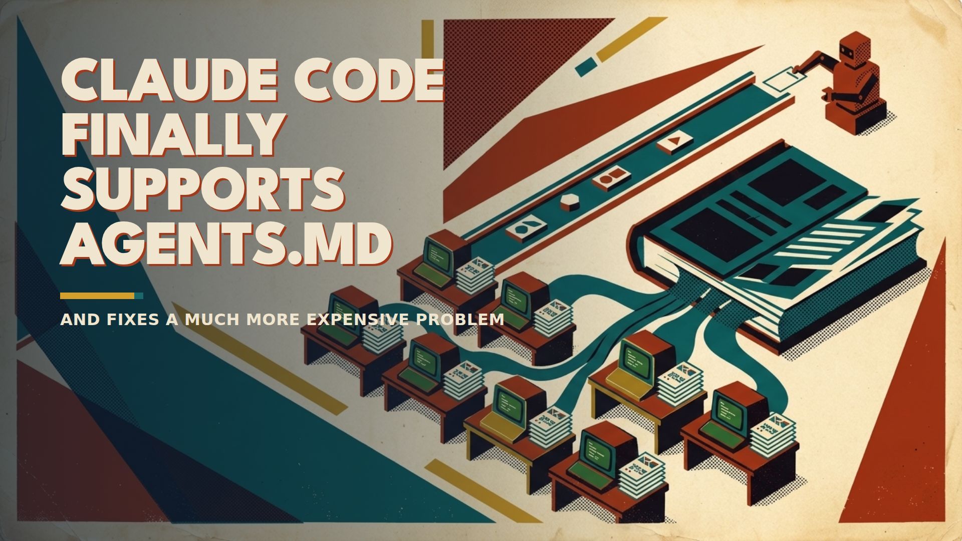 Claude Code finally supports AGENTS.md, and quietly fixes a much more expensive problem